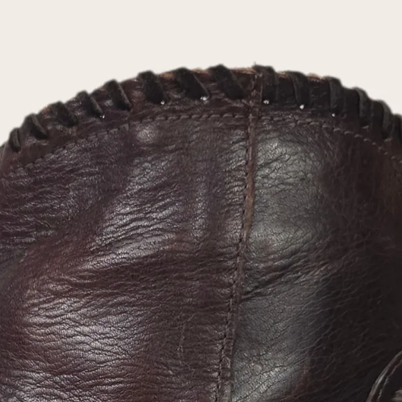 GIANNI BINI Leather Dandy Brown Western Style Booties size 7 - Picture 10 of 13